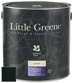 Краска Little Greene Intelligent Eggshell полуматовая моющаяся краска цвет LG216 Obsidian Green