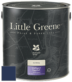 Краска Little Greene Intelligent Eggshell полуматовая моющаяся краска цвет RAL 5003 