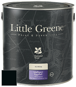 Краска Little Greene Intelligent Eggshell полуматовая моющаяся краска цвет LG119 Jack Black