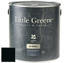 Краска Little Greene Tom’s Oil Eggshell полуматовая масляная краска цвет LG119 Jack Black