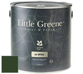 Краска Little Greene Tom’s Oil Eggshell полуматовая масляная краска цвет LG88 Dark Brunswick Green
