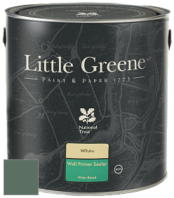 Краска Little Greene Wall Primer Sealer кроющий колеруемый грунт цвет LGGr305 Ho Ho Green