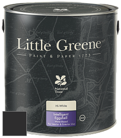 Краска Little Greene Intelligent Eggshell полуматовая моющаяся краска цвет LG228 Lamp Black