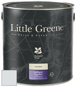 Краска Little Greene Intelligent Eggshell полуматовая моющаяся краска цвет NCS S 1001-B 