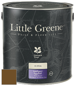 Краска Little Greene Intelligent Eggshell полуматовая моющаяся краска цвет RAL 8008 