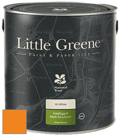 Краска Little Greene Ultimatt Intelligent Matt Emulsion матовая моющаяся краска цвет LG209 Marigold