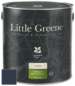 Краска Little Greene Ultimatt Intelligent Matt Emulsion матовая моющаяся краска цвет RAL 5008 