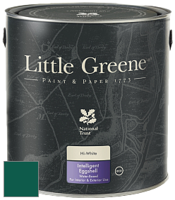 Краска Little Greene Intelligent Eggshell полуматовая моющаяся краска цвет NCS S 5540-B80G 