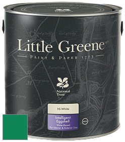 Краска Little Greene Intelligent Eggshell полуматовая моющаяся краска цвет RAL 6032 