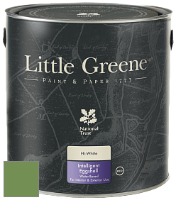 Краска Little Greene Intelligent Eggshell полуматовая моющаяся краска цвет NCS S 3050-G30Y 