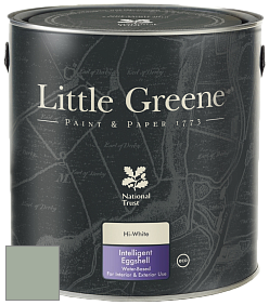 Краска Little Greene Intelligent Eggshell полуматовая моющаяся краска цвет NCS S 3010-G20Y 