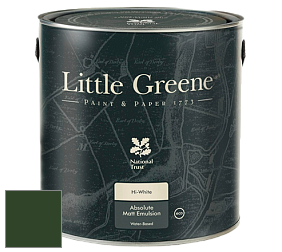 Краска Little Greene Absolute Matt Emulsion матовая краска для потолка цвет LG88 Dark Brunswick Green
