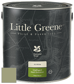 Краска Little Greene Ultimatt Intelligent Matt Emulsion матовая моющаяся краска цвет LG79 Normandy Grey