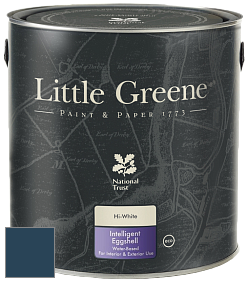 Краска Little Greene Intelligent Eggshell полуматовая моющаяся краска цвет LG257 Royal Navy