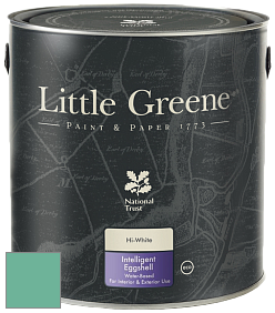 Краска Little Greene Intelligent Eggshell полуматовая моющаяся краска цвет LG93 Turquoise Blue