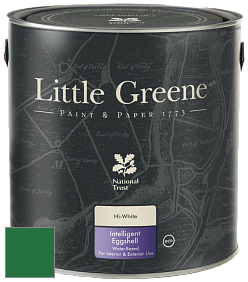 Краска Little Greene Intelligent Eggshell полуматовая моющаяся краска цвет NCS S 3560-G10Y 
