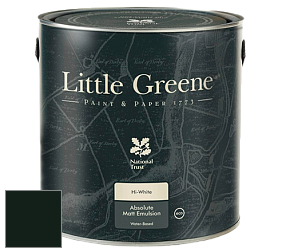 Краска Little Greene Absolute Matt Emulsion матовая краска для потолка цвет LG216 Obsidian Green
