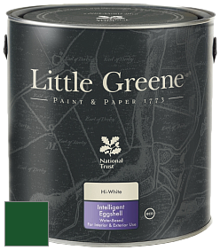 Краска Little Greene Intelligent Eggshell полуматовая моющаяся краска цвет RAL 6035 