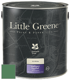 Краска Little Greene Intelligent Eggshell полуматовая моющаяся краска цвет NCS S 4040-G10Y 