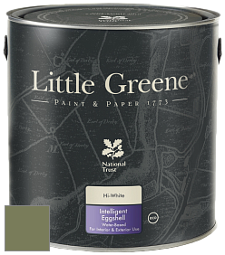 Краска Little Greene Intelligent Eggshell полуматовая моющаяся краска цвет RAL 6013 