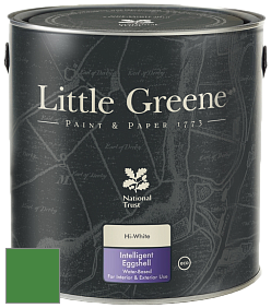 Краска Little Greene Intelligent Eggshell полуматовая моющаяся краска цвет RAL 6017 