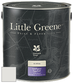 Краска Little Greene Intelligent Eggshell полуматовая моющаяся краска цвет NCS S 1001-Y 