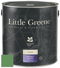 Краска Little Greene Intelligent Eggshell полуматовая моющаяся краска цвет NCS S 3050-G20Y 
