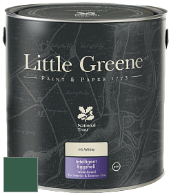 Краска Little Greene Intelligent Eggshell полуматовая моющаяся краска цвет NCS S 6030-G 