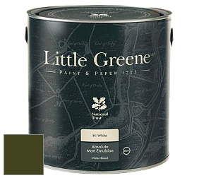 Краска Little Greene Absolute Matt Emulsion матовая краска для потолка цвет LG72 Olive Colour