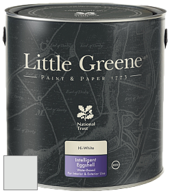 Краска Little Greene Intelligent Eggshell полуматовая моющаяся краска цвет NCS S 1001-G 