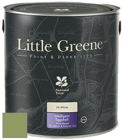 Краска Little Greene Intelligent Eggshell полуматовая моющаяся краска цвет NCS S 3040-G40Y 