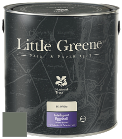 Краска Little Greene Intelligent Eggshell полуматовая моющаяся краска цвет NCS S 6010-G30Y 