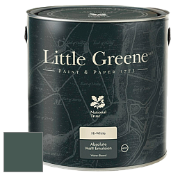 Краска Little Greene Absolute Matt Emulsion матовая краска для потолка цвет LG306 Three Farm Green