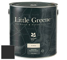 Краска Little Greene Absolute Matt Emulsion матовая краска для потолка цвет LG228 Lamp Black