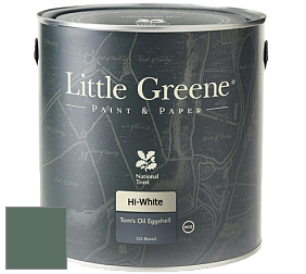 Краска Little Greene Tom’s Oil Eggshell полуматовая масляная краска цвет LG305 Ho Ho Green