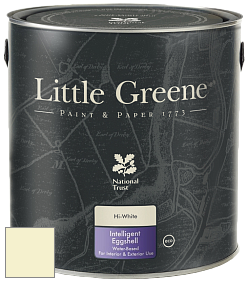 Краска Little Greene Intelligent Eggshell полуматовая моющаяся краска цвет LG170 White Lead Mid