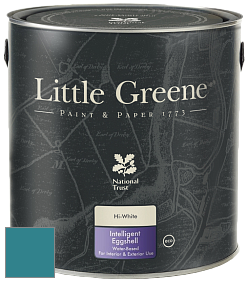 Краска Little Greene Intelligent Eggshell полуматовая моющаяся краска цвет NCS S 4040-B20G 