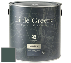 Краска Little Greene Tom’s Oil Eggshell полуматовая масляная краска цвет LG306 Three Farm Green