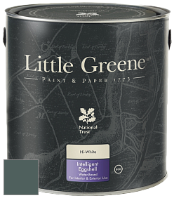 Краска Little Greene Intelligent Eggshell полуматовая моющаяся краска цвет NCS S 7010-B70G 
