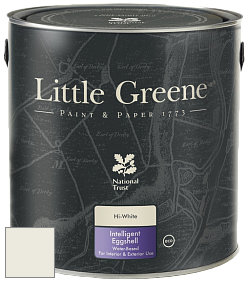 Краска Little Greene Intelligent Eggshell полуматовая моющаяся краска цвет NCS S 0603-G80Y 