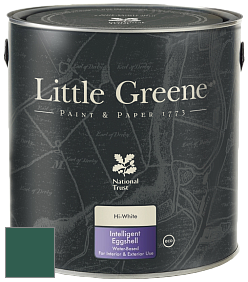 Краска Little Greene Intelligent Eggshell полуматовая моющаяся краска цвет NCS S 6030-B90G 