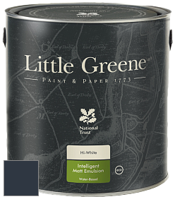 Краска Little Greene Ultimatt Intelligent Matt Emulsion матовая моющаяся краска цвет LG252 Dock Blue