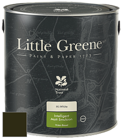 Краска Little Greene Ultimatt Intelligent Matt Emulsion матовая моющаяся краска цвет LGGr56 Invisible Green