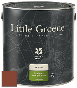 Краска Little Greene Ultimatt Intelligent Matt Emulsion матовая моющаяся краска цвет LG140 Tuscan Red