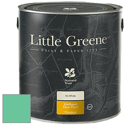 Краска Little Greene Intelligent Floor Paint полуглянцевая быстросохнущая краска цвет LG92 Green Verditer