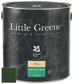 Краска Little Greene Wall Primer Sealer кроющий колеруемый грунт цвет LGSt88 Dark Brunswick Green