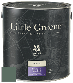 Краска Little Greene Intelligent Eggshell полуматовая моющаяся краска цвет LG305 Ho Ho Green