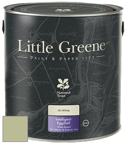 Краска Little Greene Intelligent Eggshell полуматовая моющаяся краска цвет NCS S 2020-G50Y 