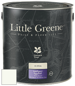 Краска Little Greene Intelligent Eggshell полуматовая моющаяся краска цвет RAL 9010 