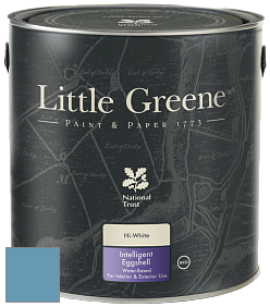 Краска Little Greene Intelligent Eggshell полуматовая моющаяся краска цвет LG104 Blue Verditer